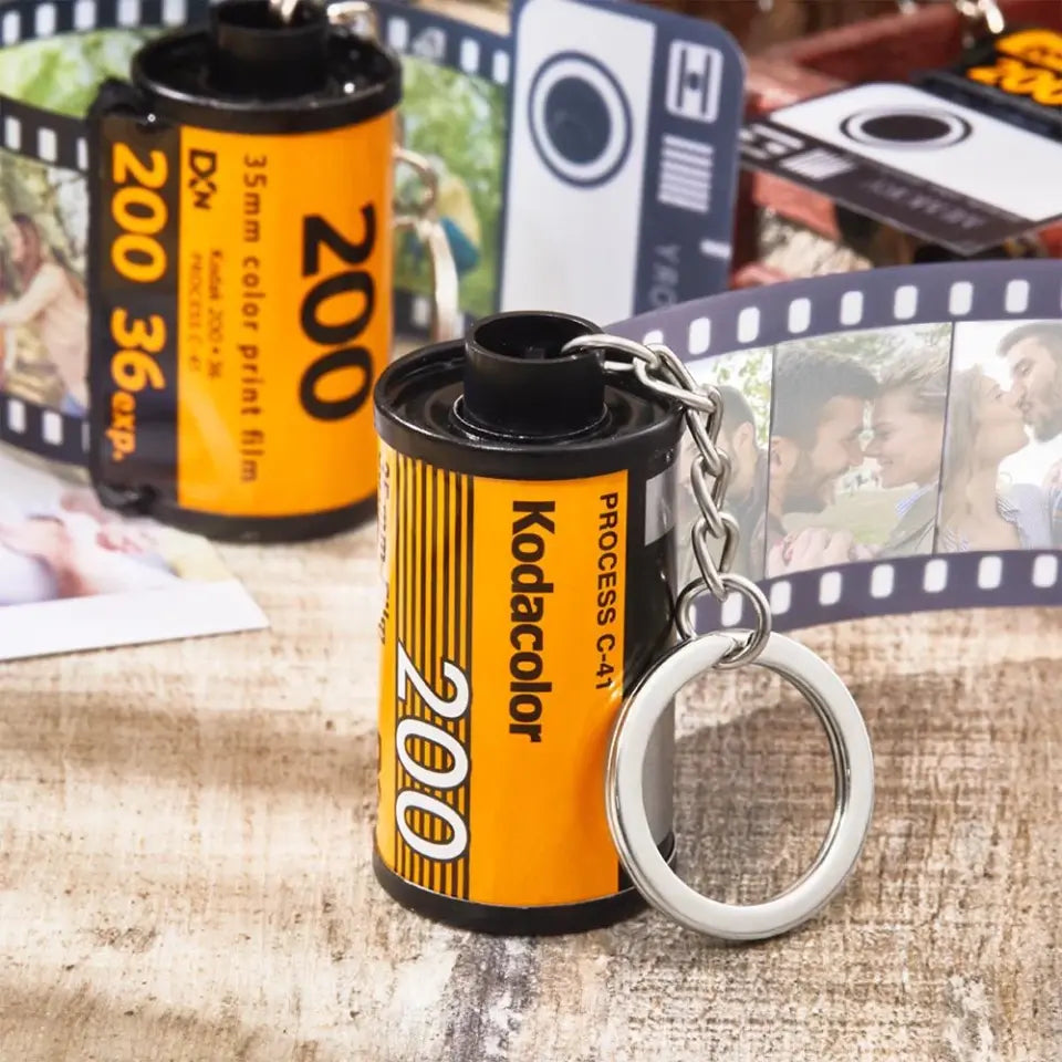 Custom Photo Film Roll Keychain For Your Love