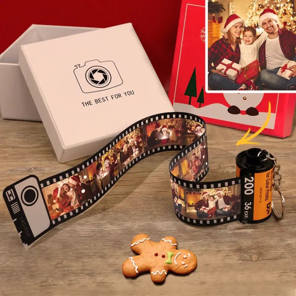 Custom Photo Film Roll Keychain For Your Love