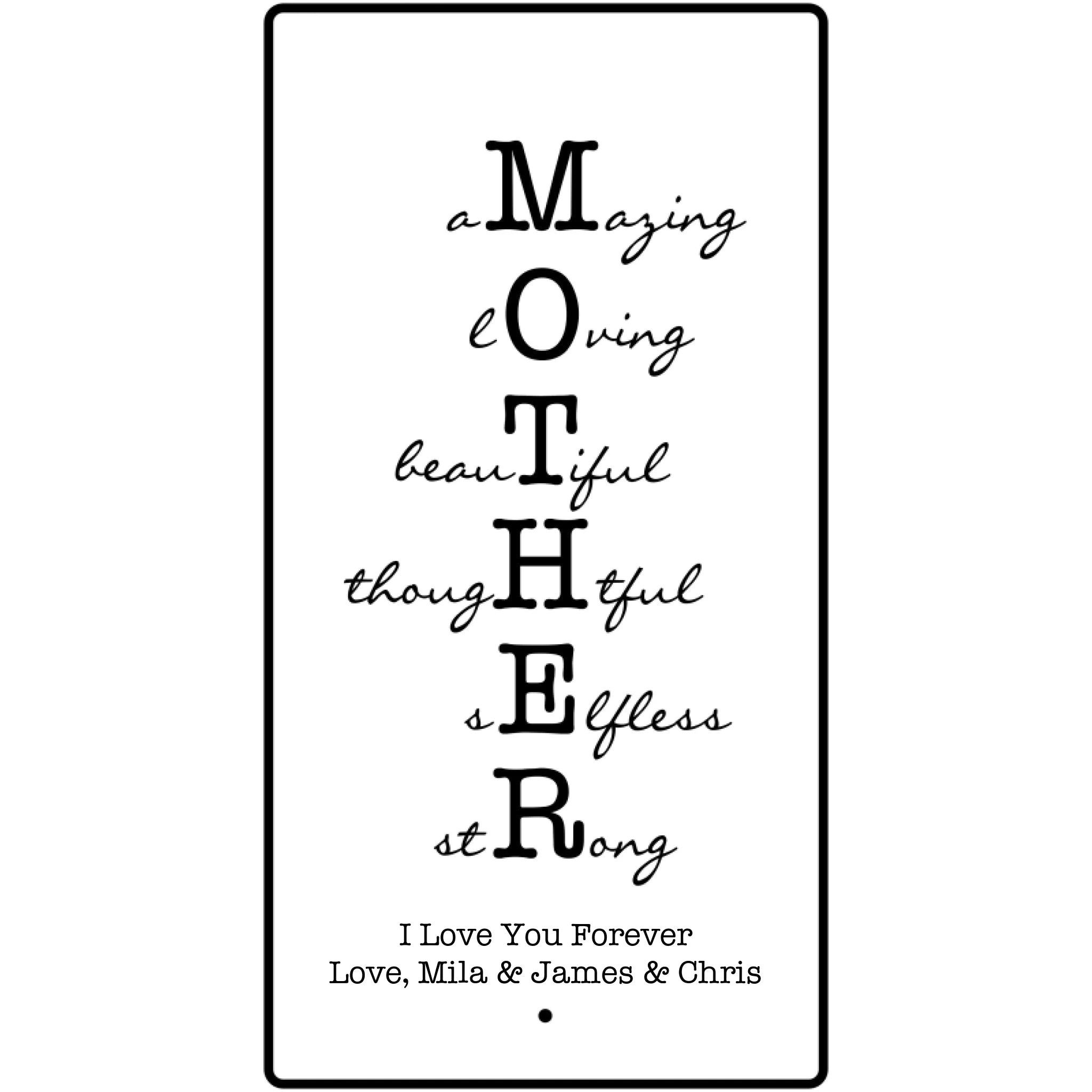 Mother/Grandma LED Mirror - Personalized Gift for Mother's Day/Birthday