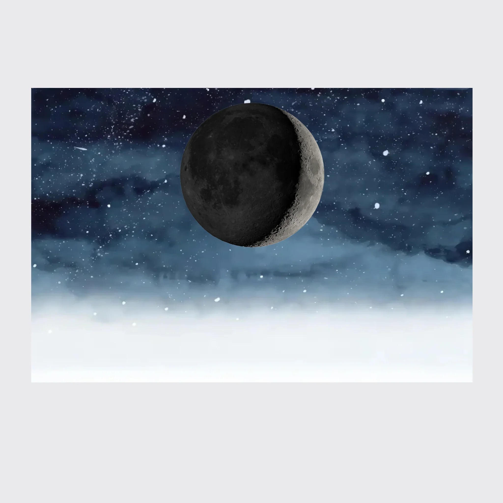 Starry Night The Day You Became Mom Birth Moon Phase Personalized Poster - Mother's Day Gift