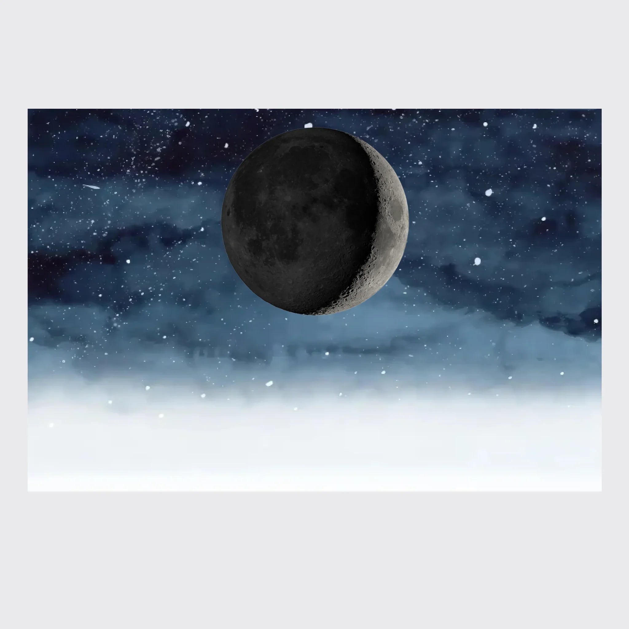 Starry Night The Day You Became Mom Birth Moon Phase Personalized Poster - Mother's Day Gift