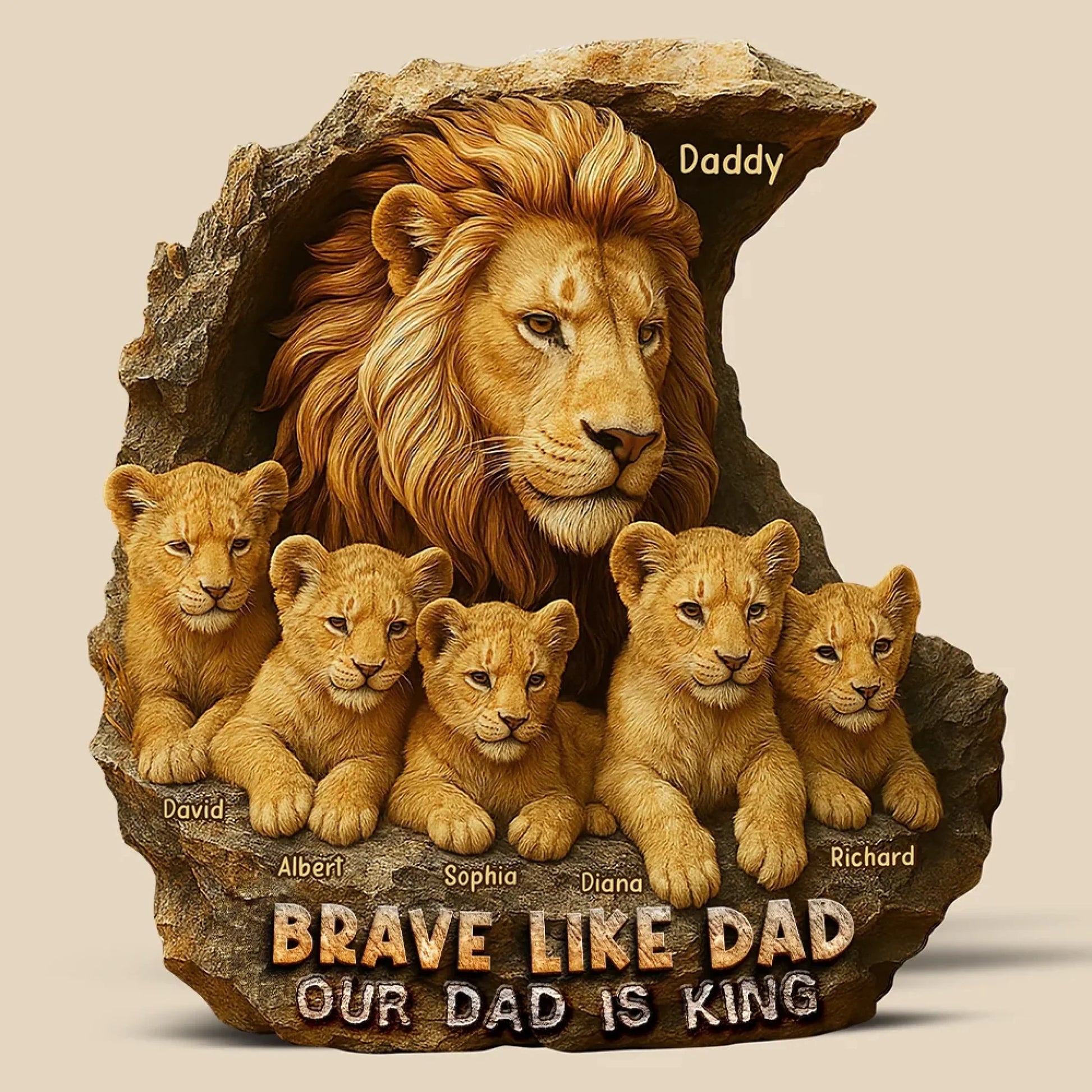 Lion Dad Acrylic 4