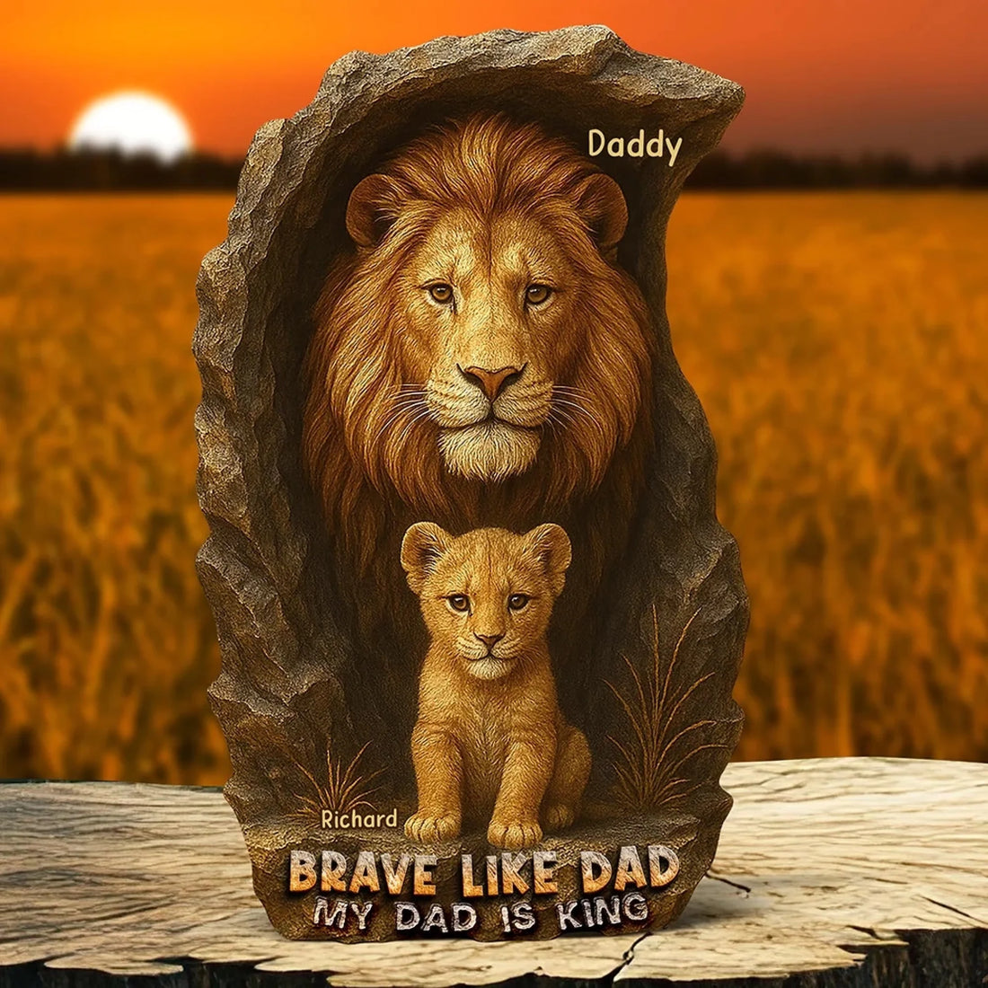 Lion Dad Acrylic 1
