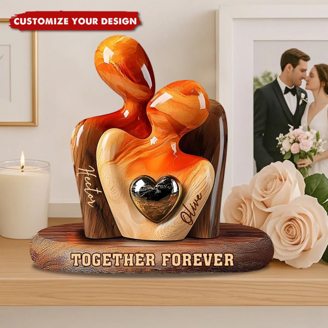 Elegant Couple Statue 1