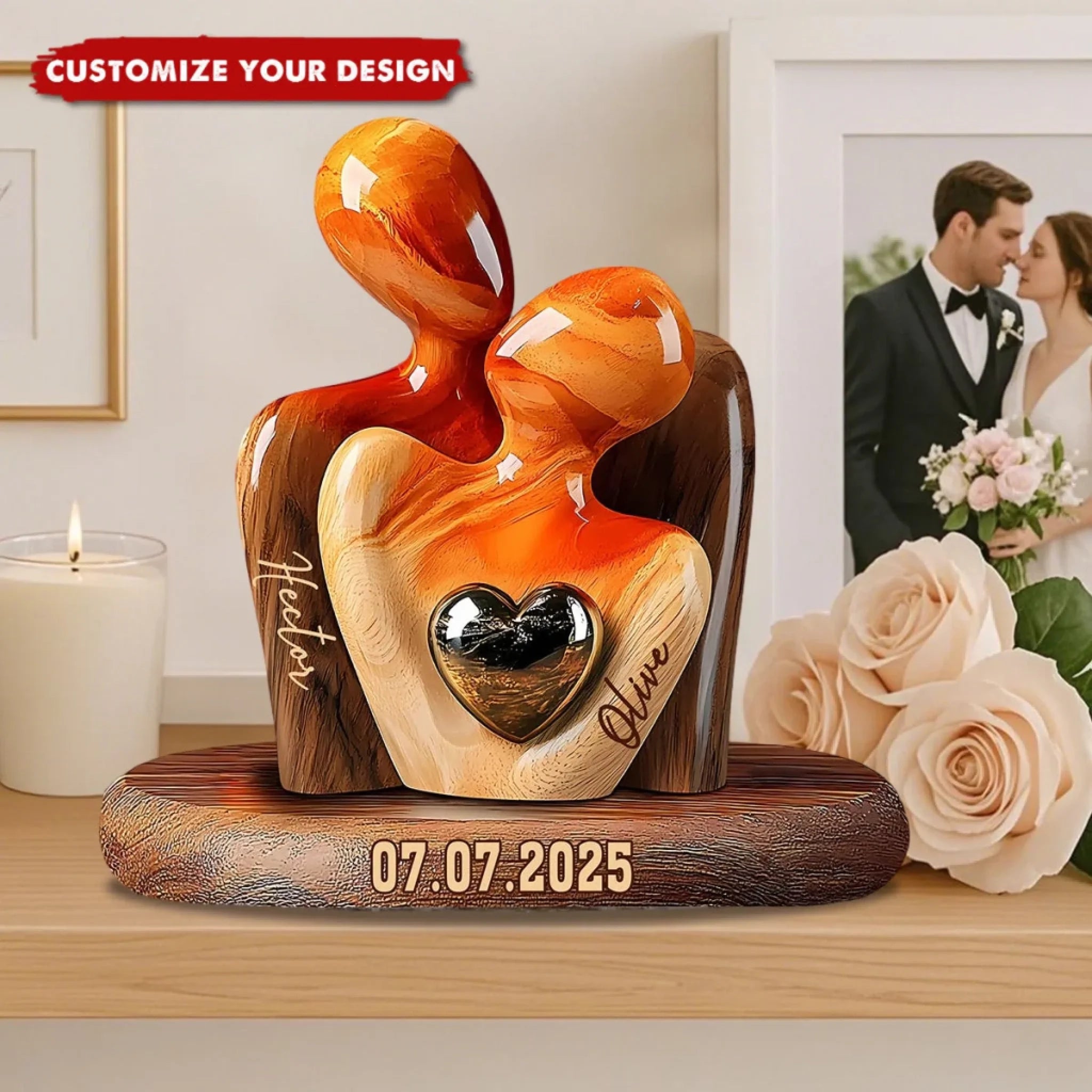 Elegant Couple Statue 2