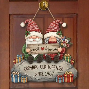 Growing Old Together - Wooden Sign Mockup 1