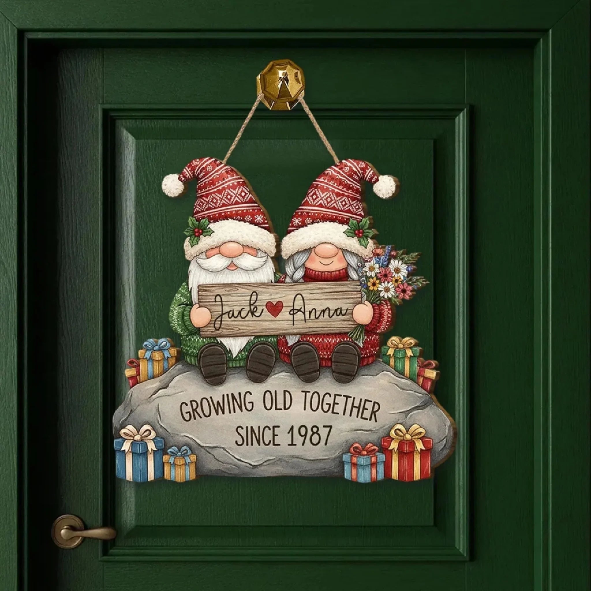Growing Old Together - Wooden Sign Mockup 2