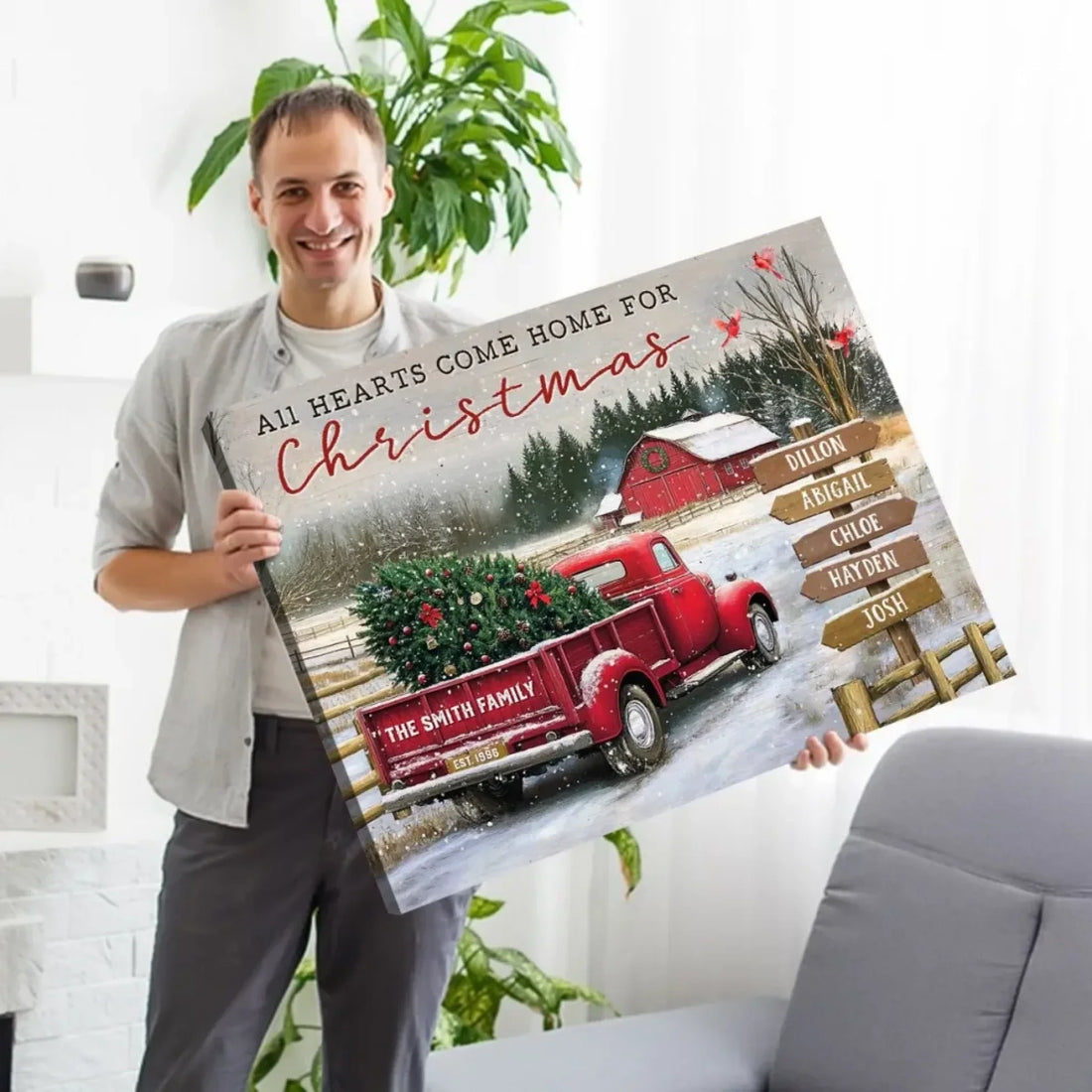 Christmas Canvas Mockup 3