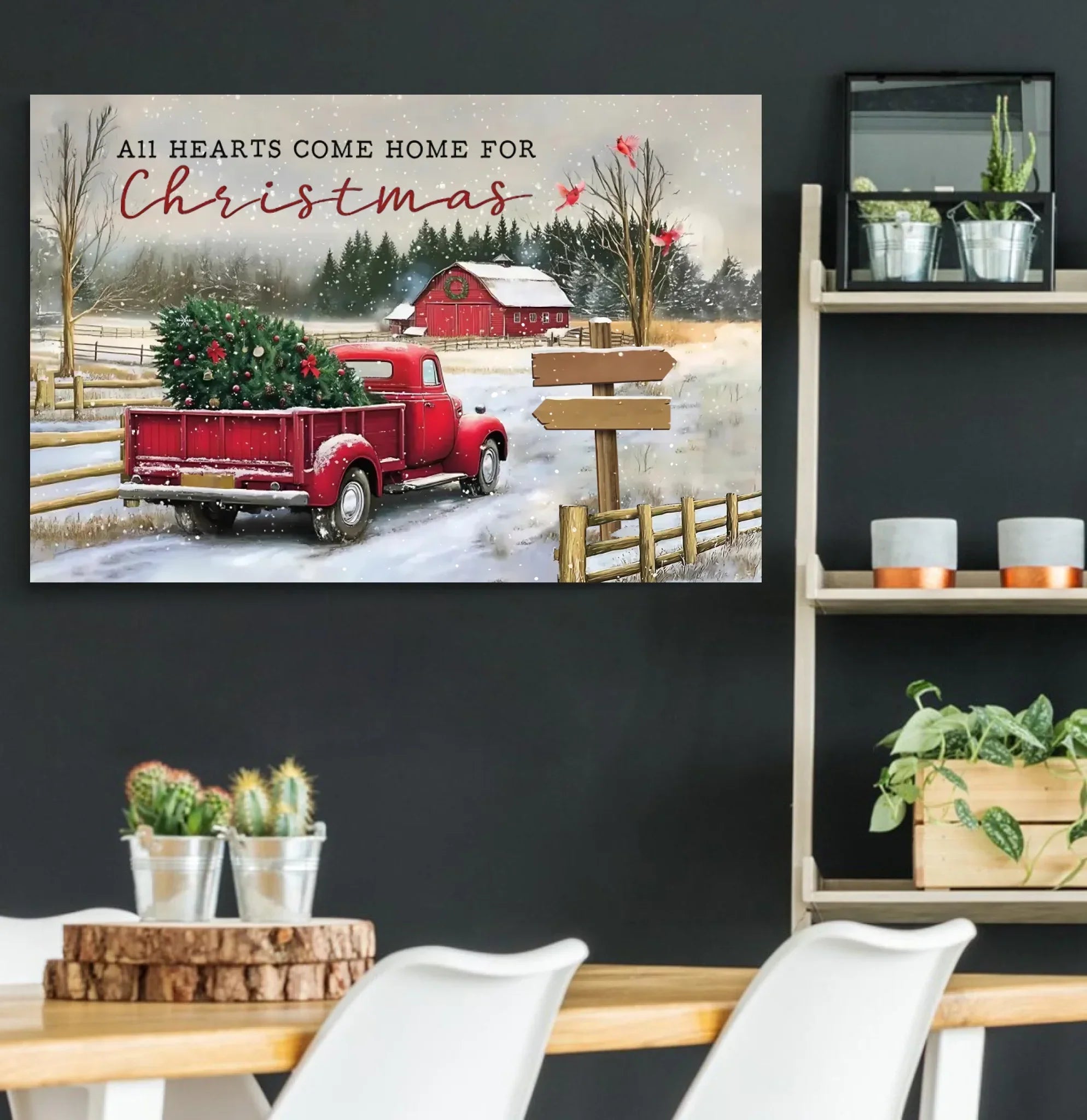 Personalized Family Name Canvas Christmas Gift