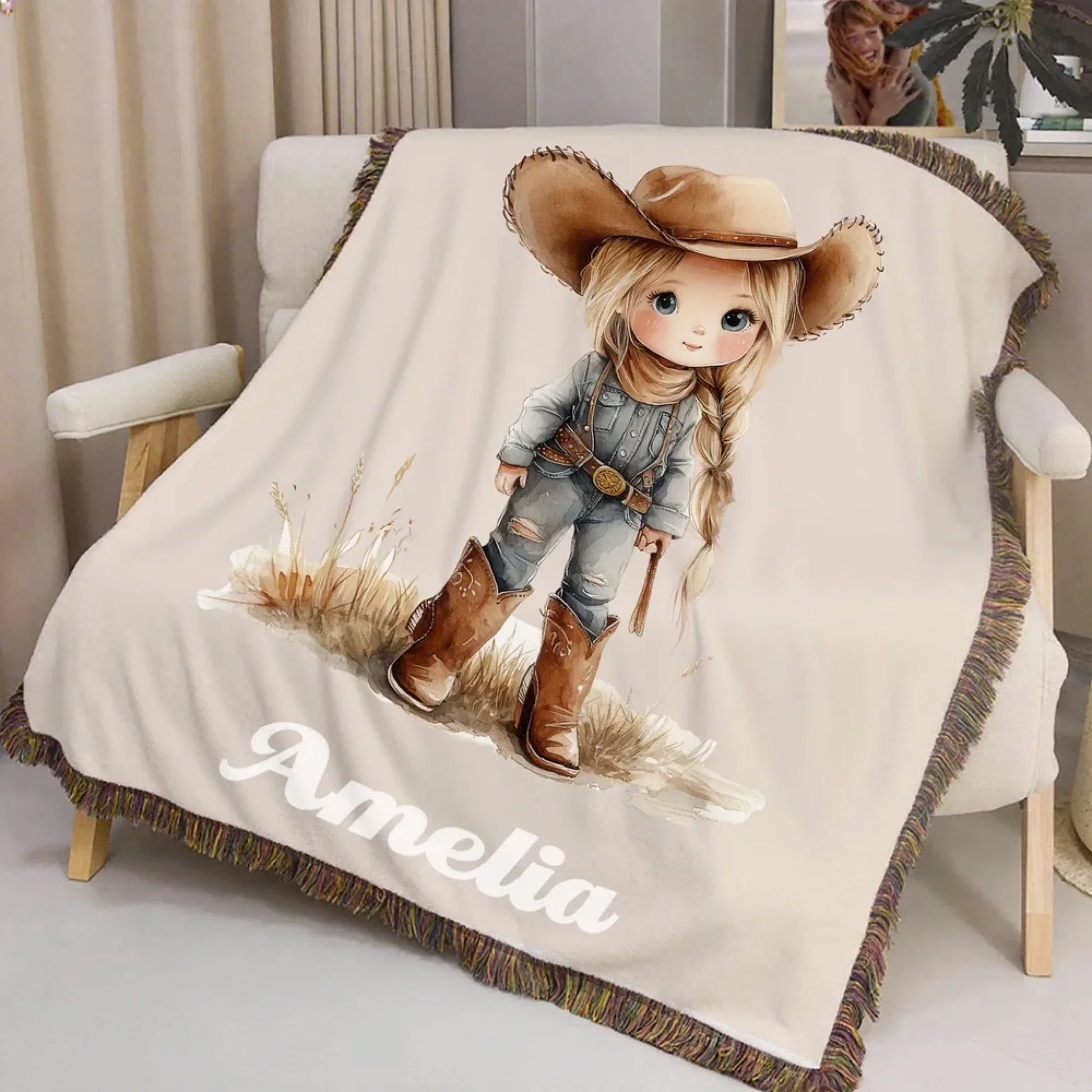 Cowboy cow girl mockup 2