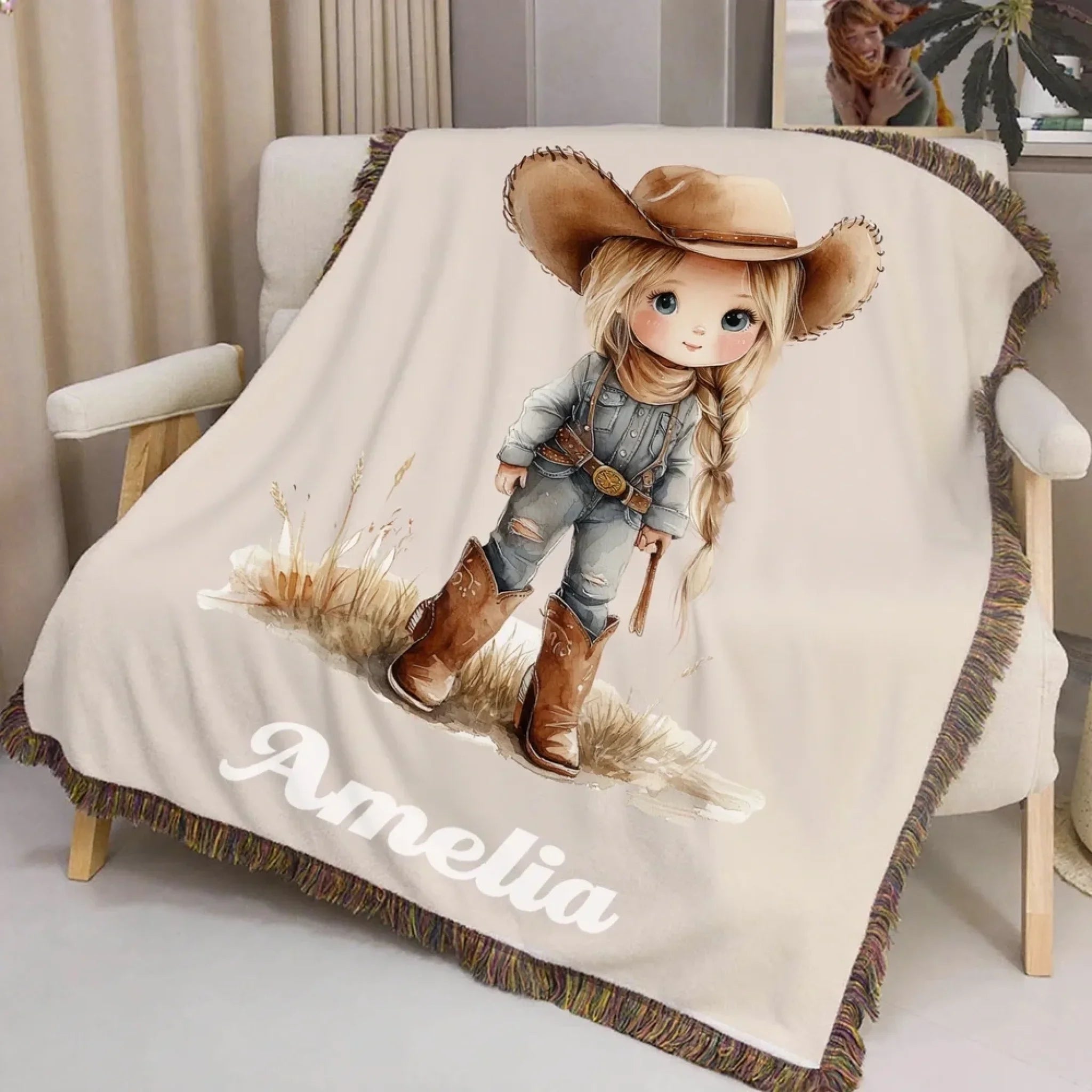 Cowboy cow girl mockup 2