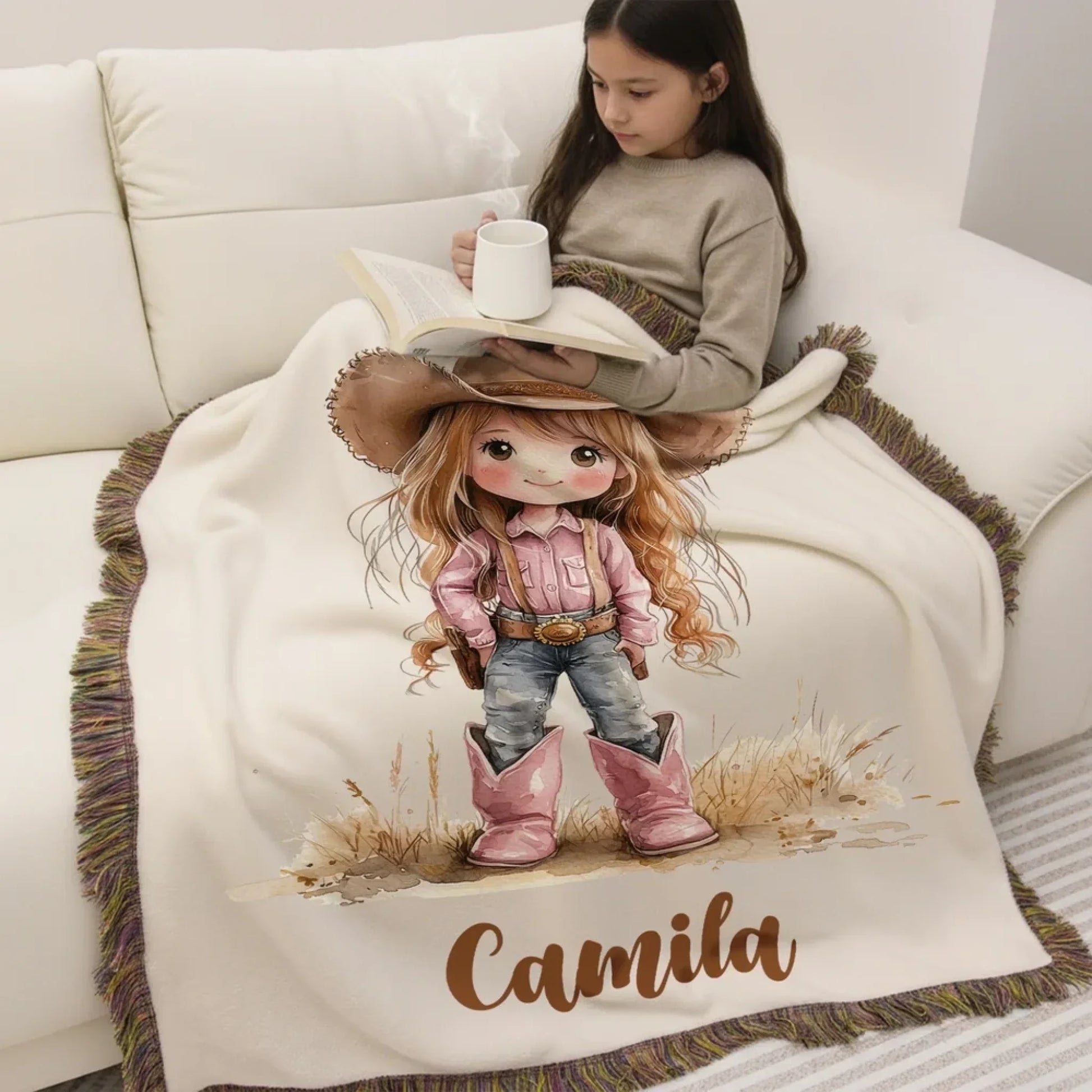 Cowboy cow girl mockup 4