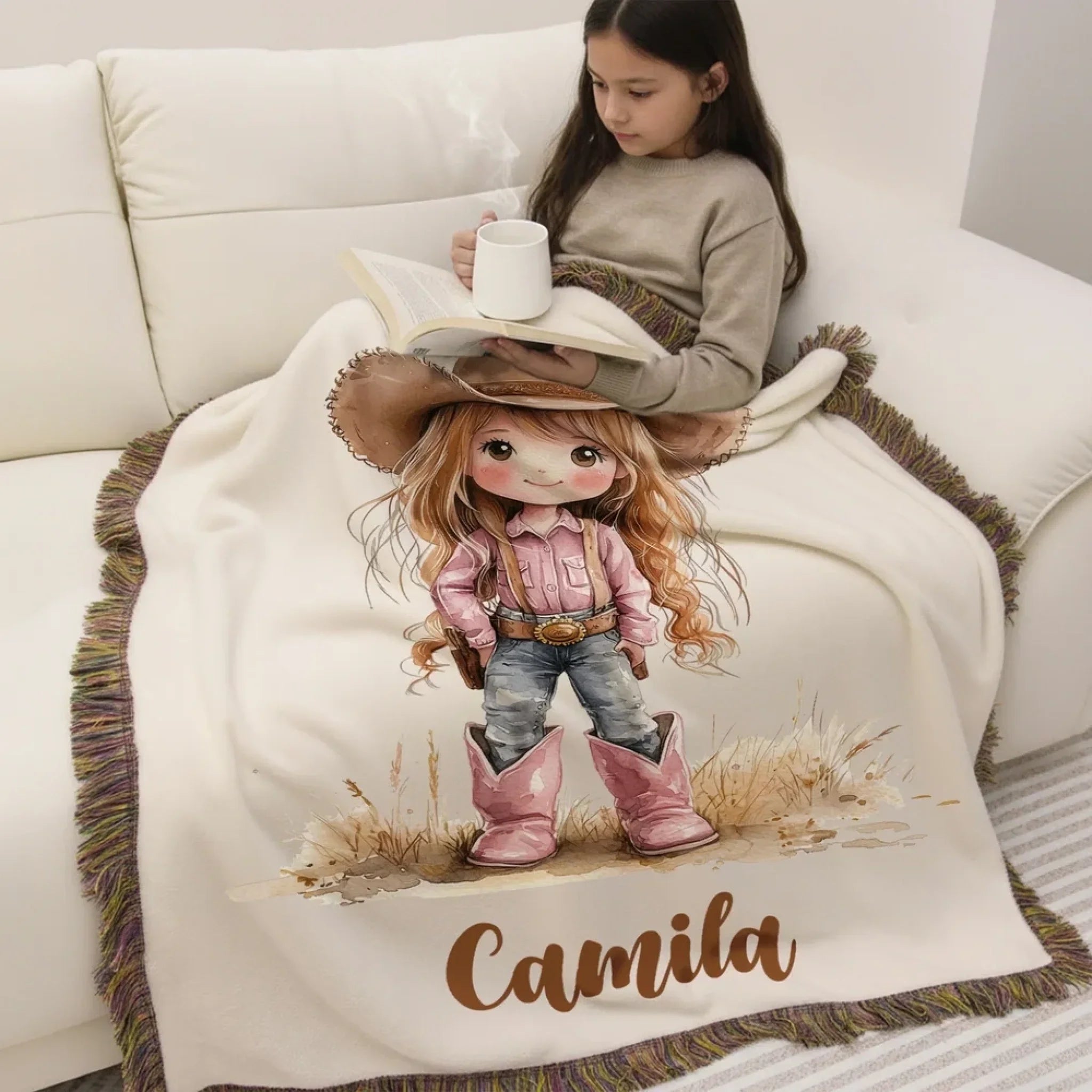 Cowboy cow girl mockup 4