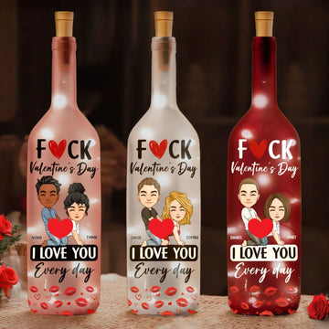 F Valentine's I Love You Everyday - Bottle Lamp 2026 1