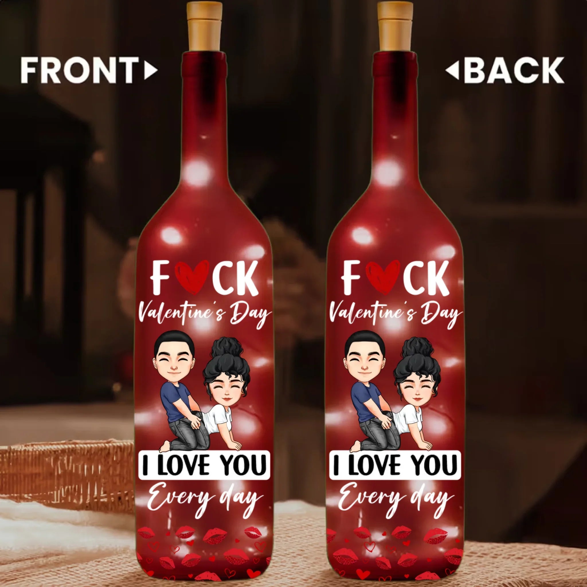 Red Bottle Lamp