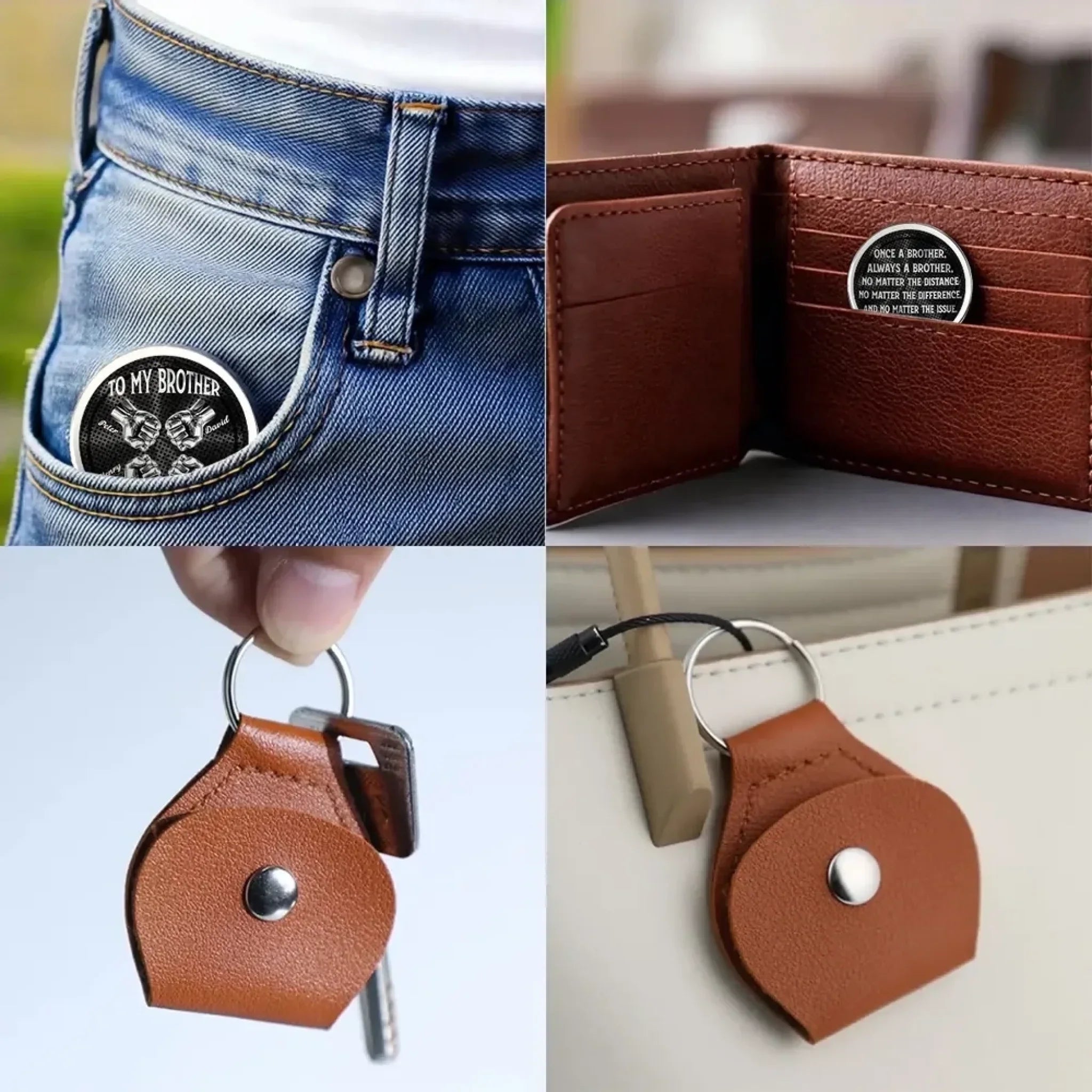 Best Friend - To My Brother - Personalized Custom Pocket Hug 4