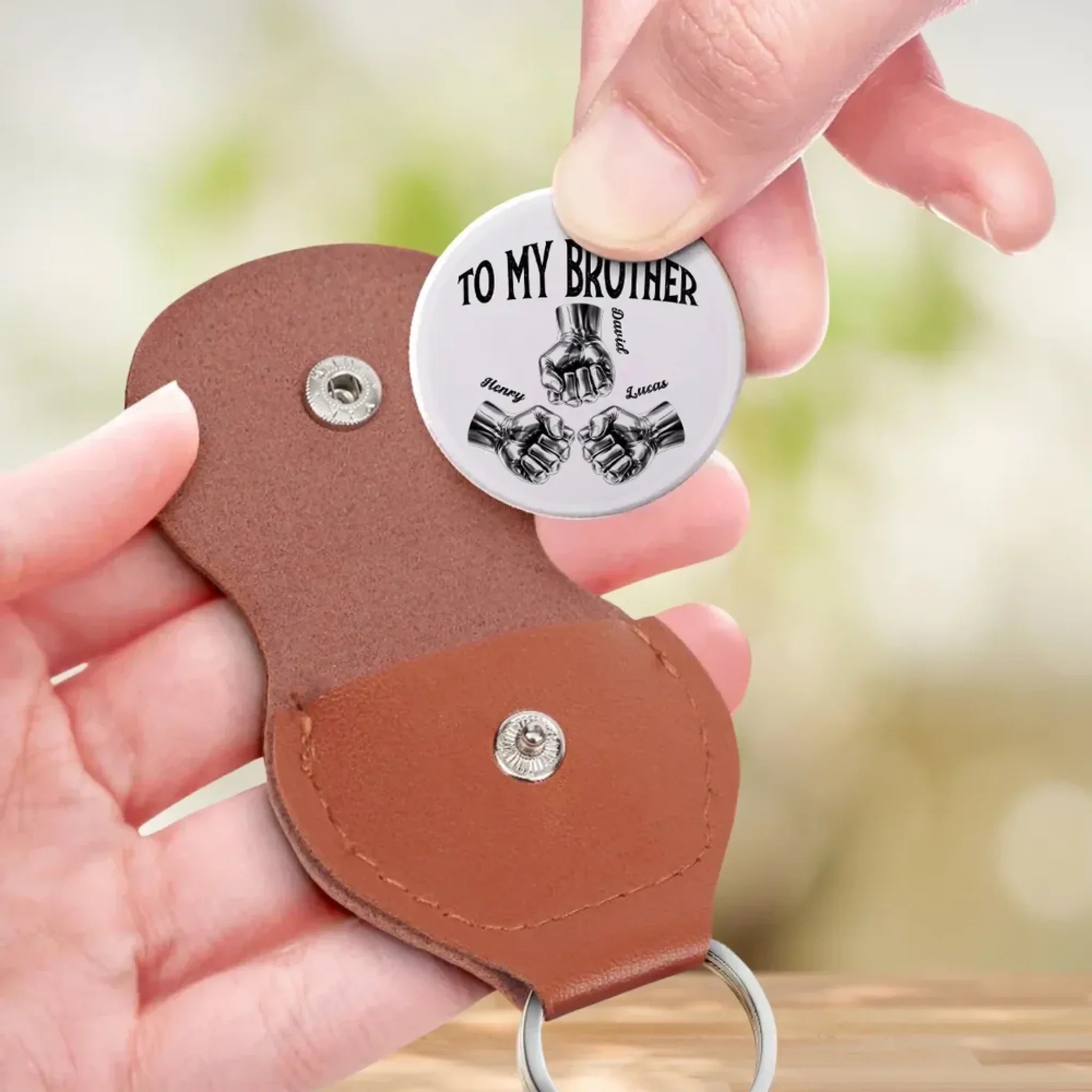 Once A Brother And Always A Brother - Personalized Custom Pocket Hug 3
