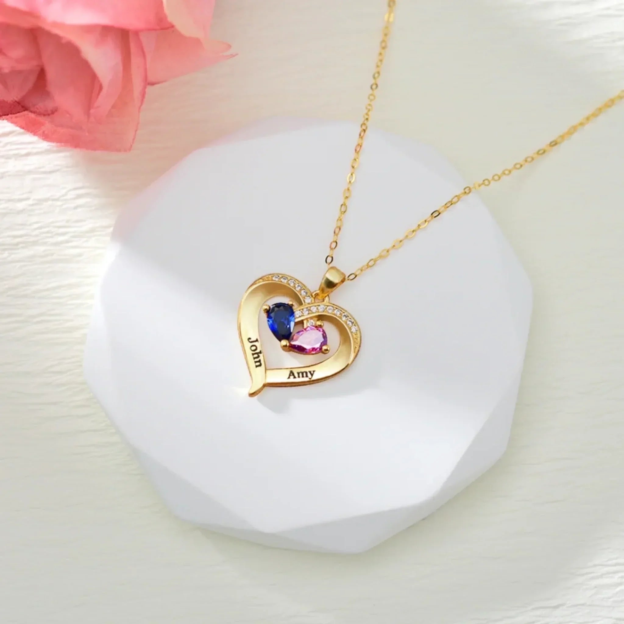 I Love You Forever Birthstone Necklace 5