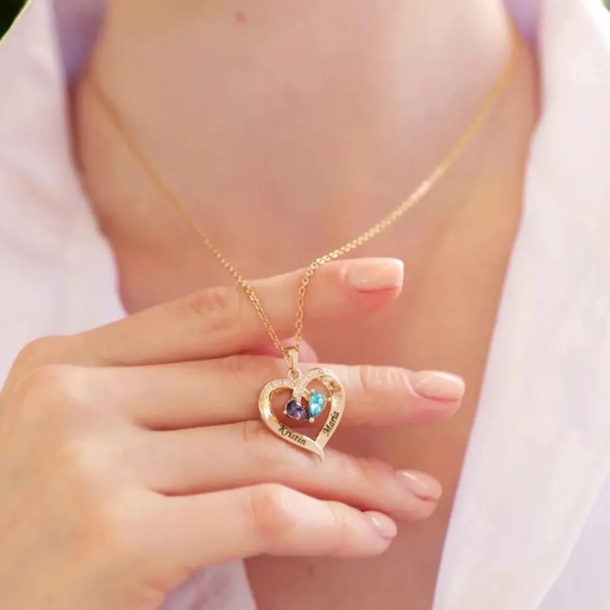 I Love You Forever Birthstone Necklace 6