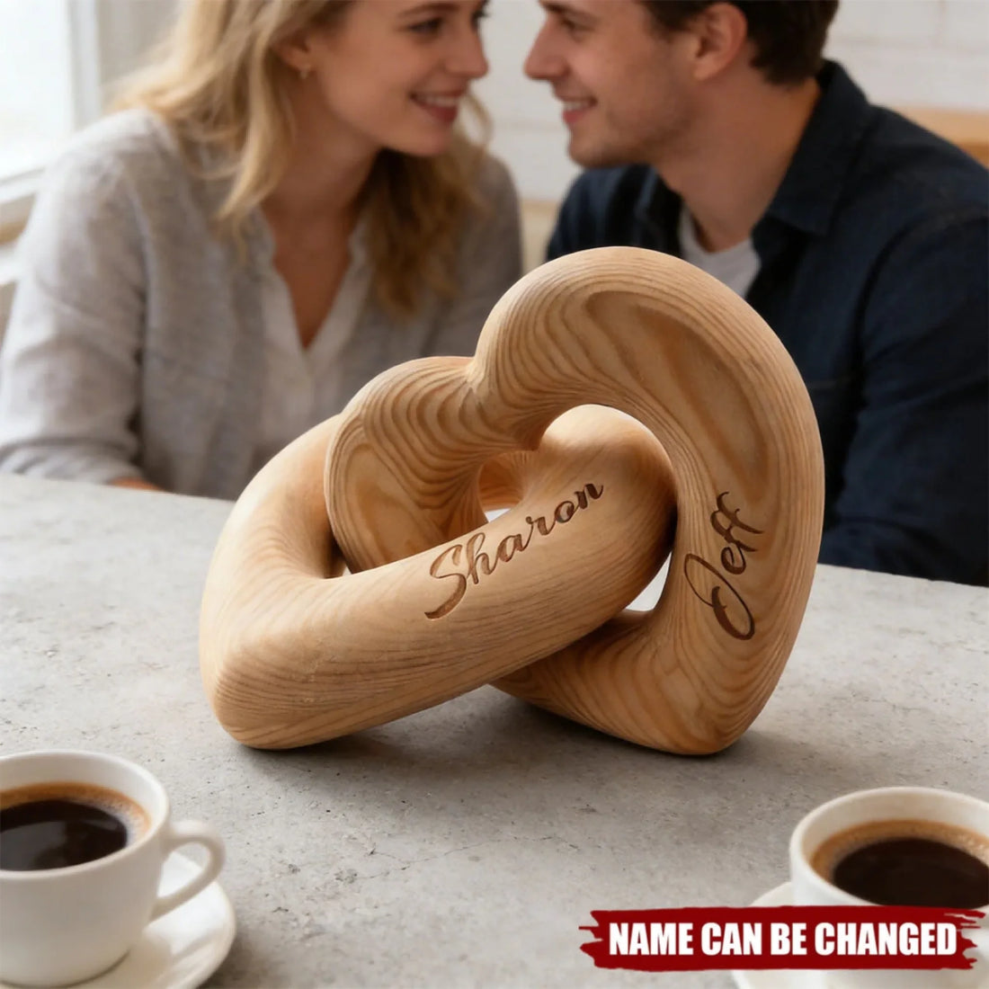 Personalized Infinity Heart Sculpture 1