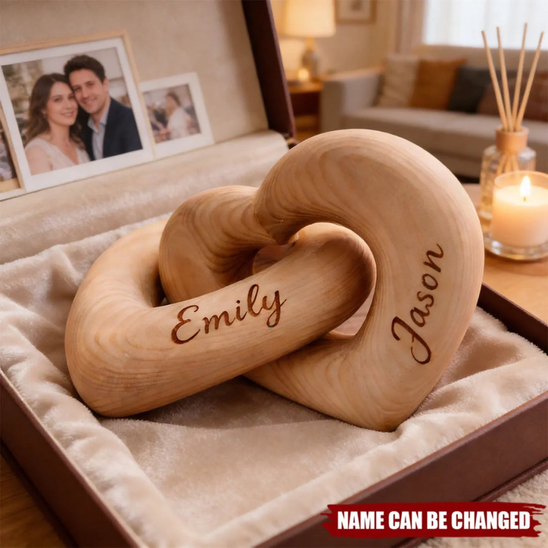Personalized Infinity Heart Sculpture 1