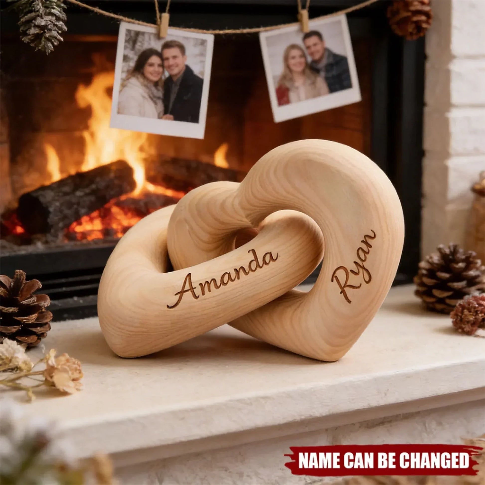 Personalized Infinity Heart Sculpture 3