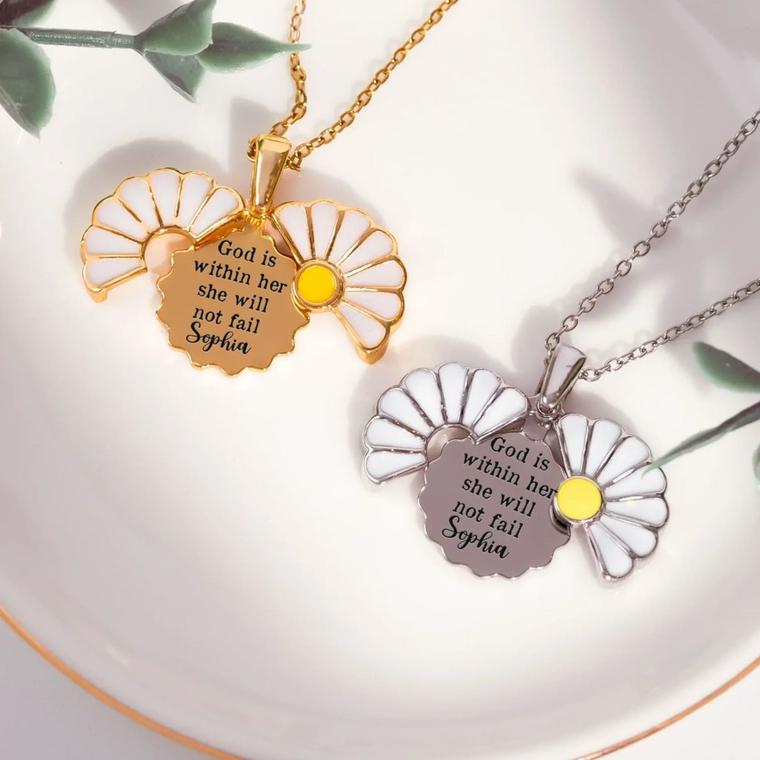 God Is Within Her She Will Not Fail Custom Name Necklace 1