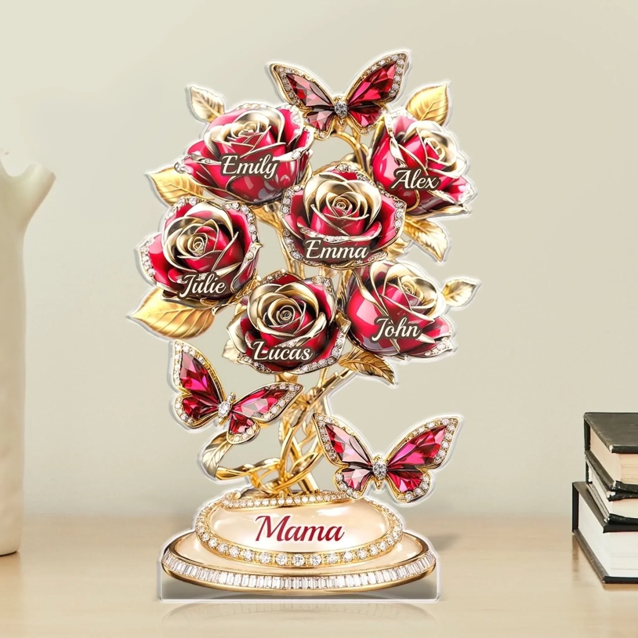 Custom Acrylic Plaque - Personalized Mother's Day Gifts For Mom, Grandma - Love Rooted In Motherhood 2
