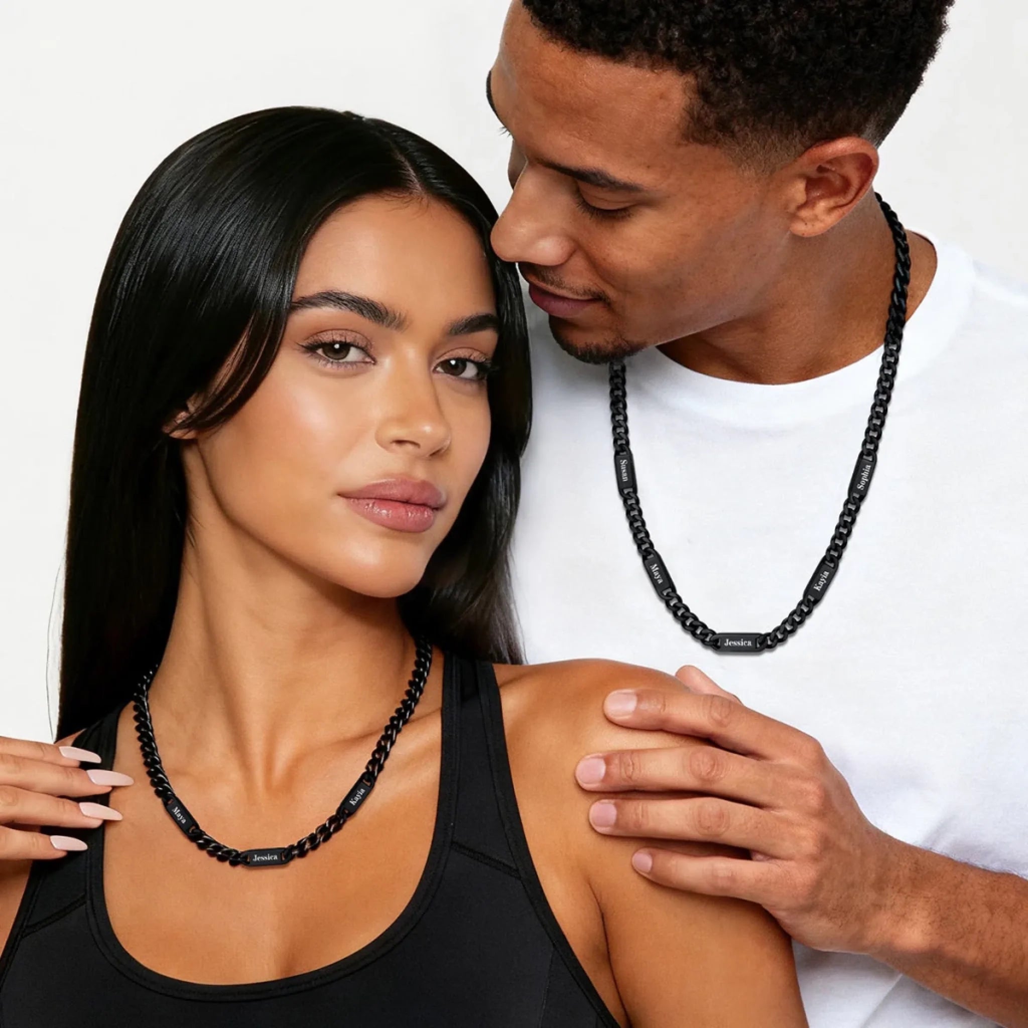 1-6 Name Cuban Chain Necklace 3