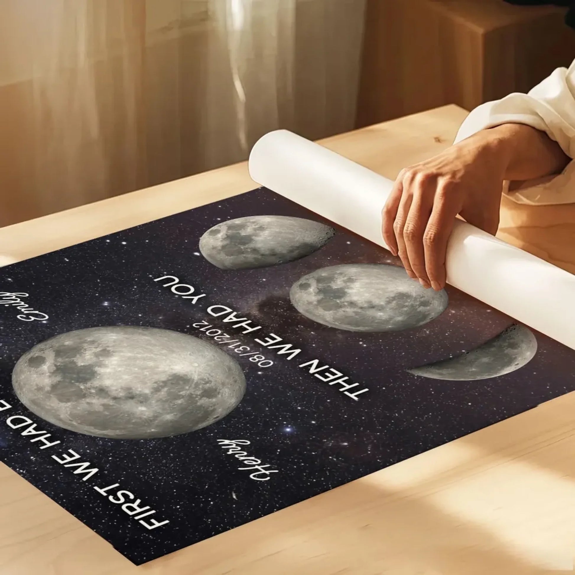 Family Forever Love We Have Everything Custom Birth Moon Phase 7