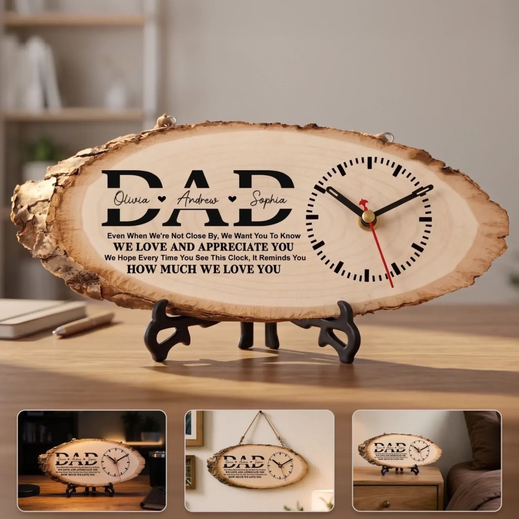 Custom Wooden Clock 1