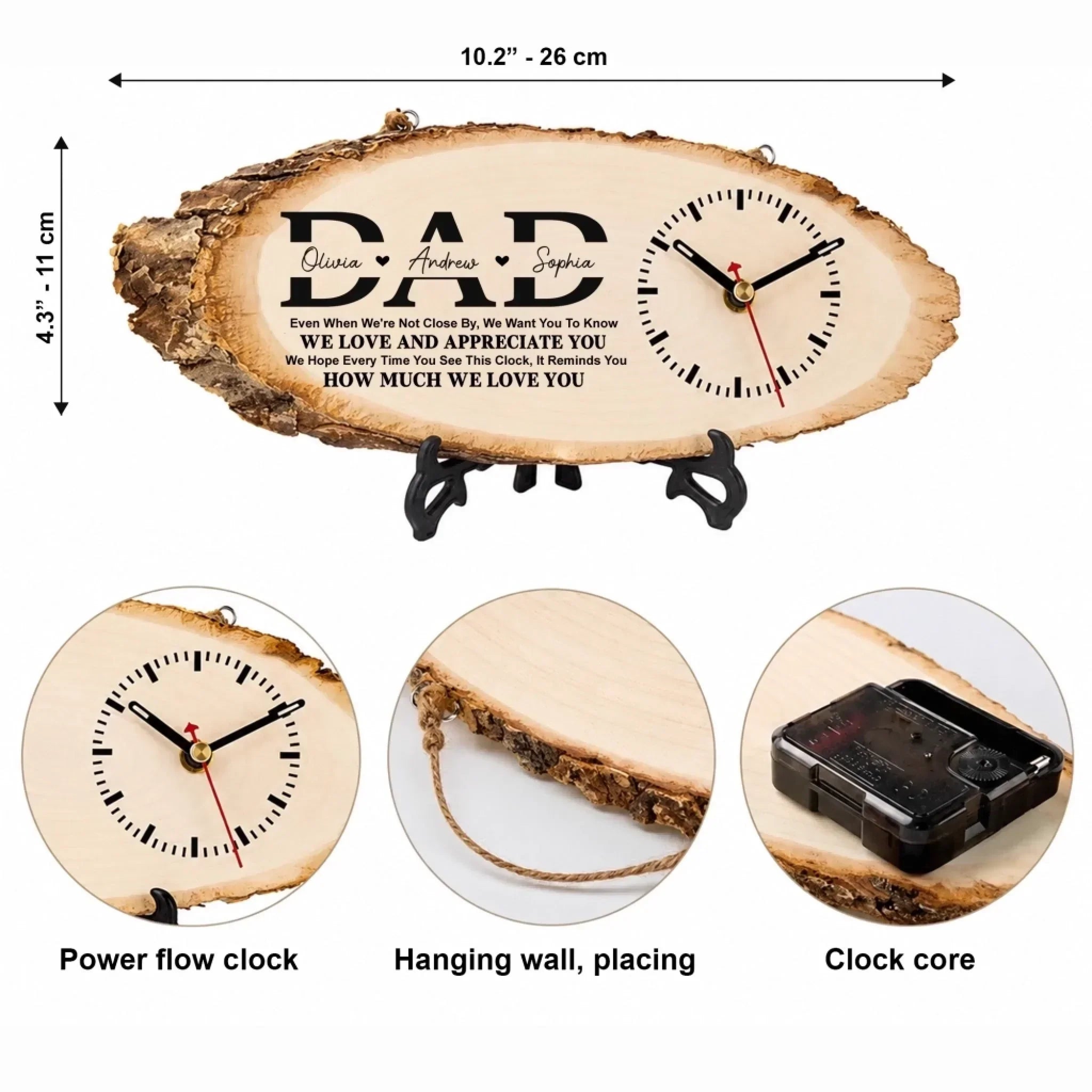 Custom Wooden Clock 6