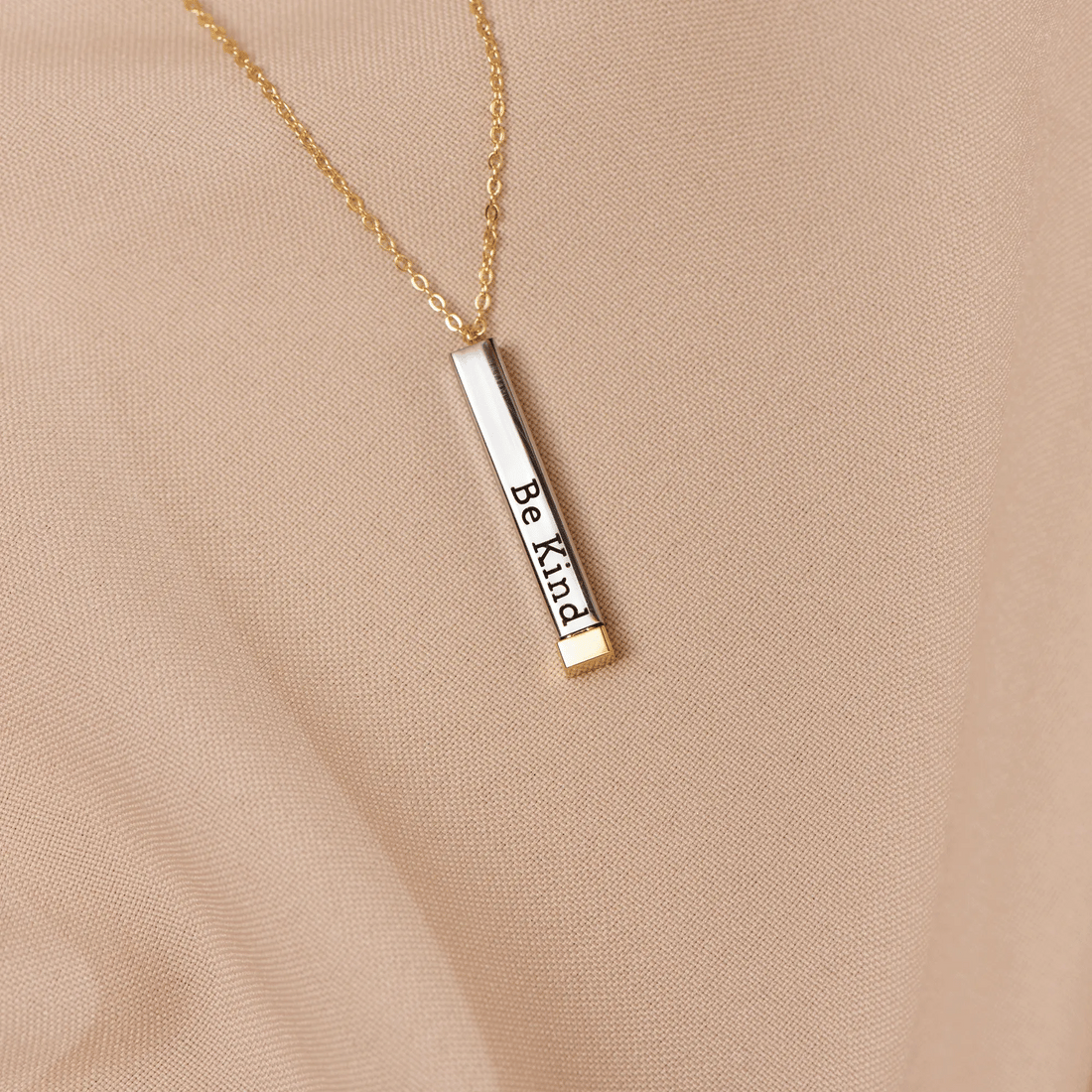 Be Kind...of a bi♡ch - Hidden Message Necklace