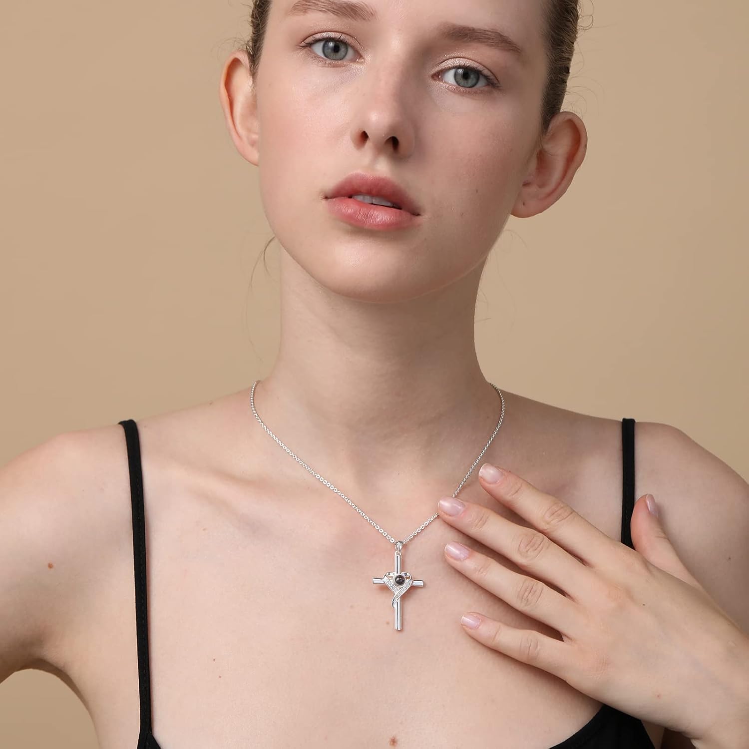 Cross Projection Necklace Pendant - Perfect Gift For Christian Women