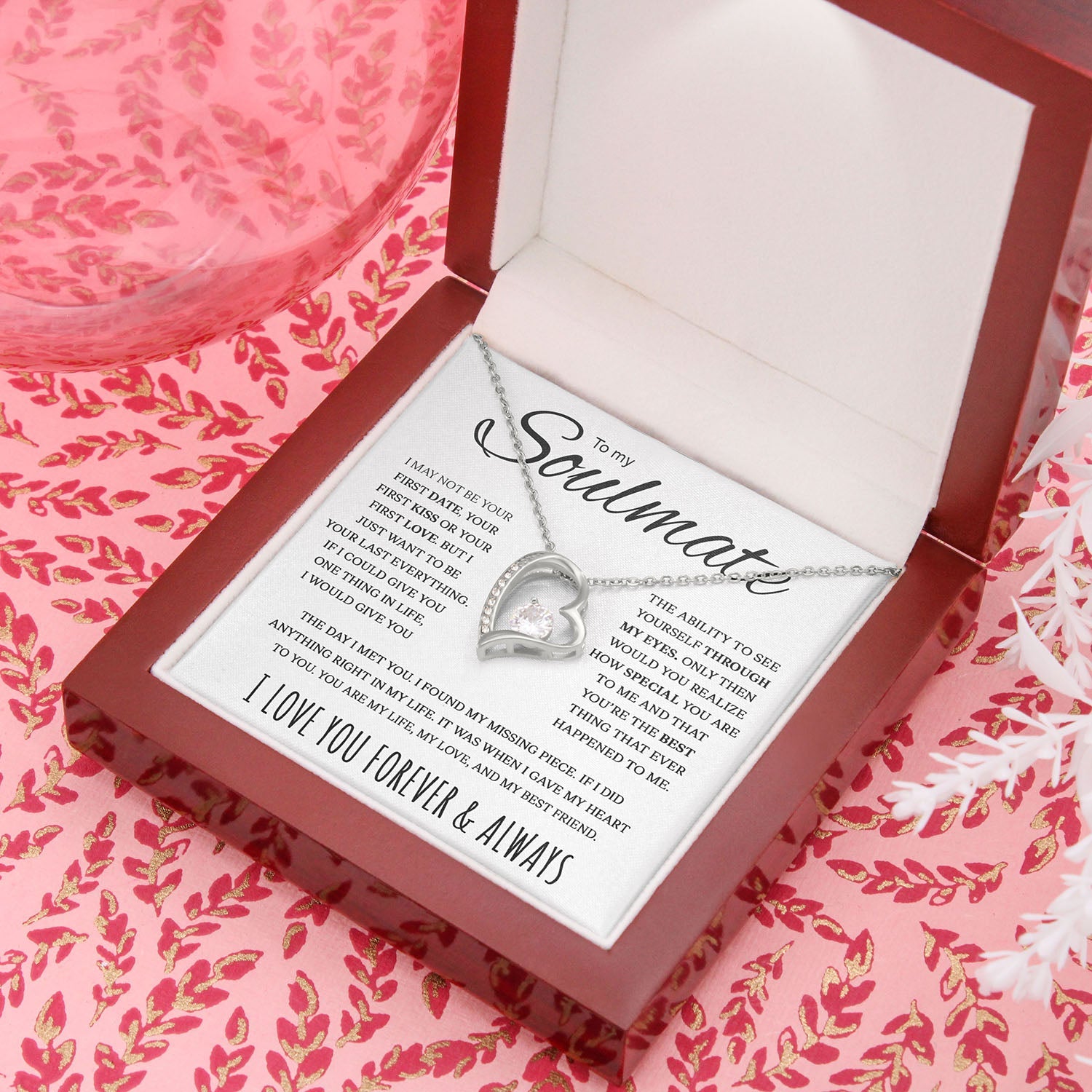 Soulmate I May Not Be Your First Date | Romantic Gift For Soulmate | Forever Love Necklace