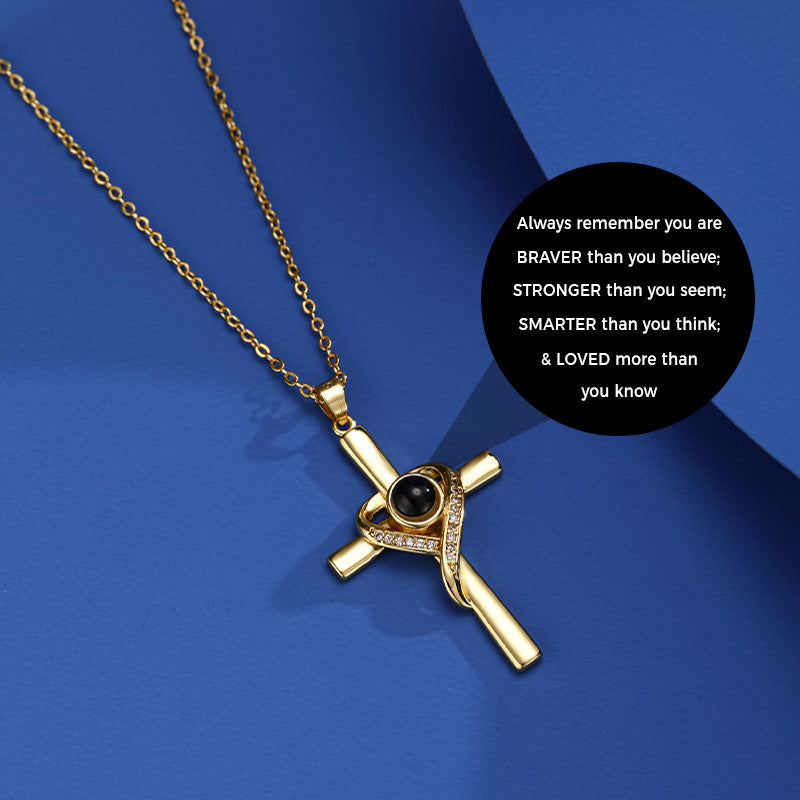 Cross Projection Necklace Pendant - Perfect Gift For Christian Women