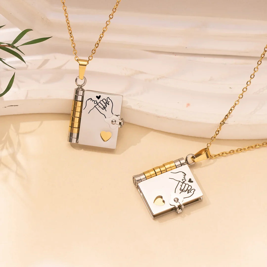 For Daughter - I'm Always With You Book Necklace