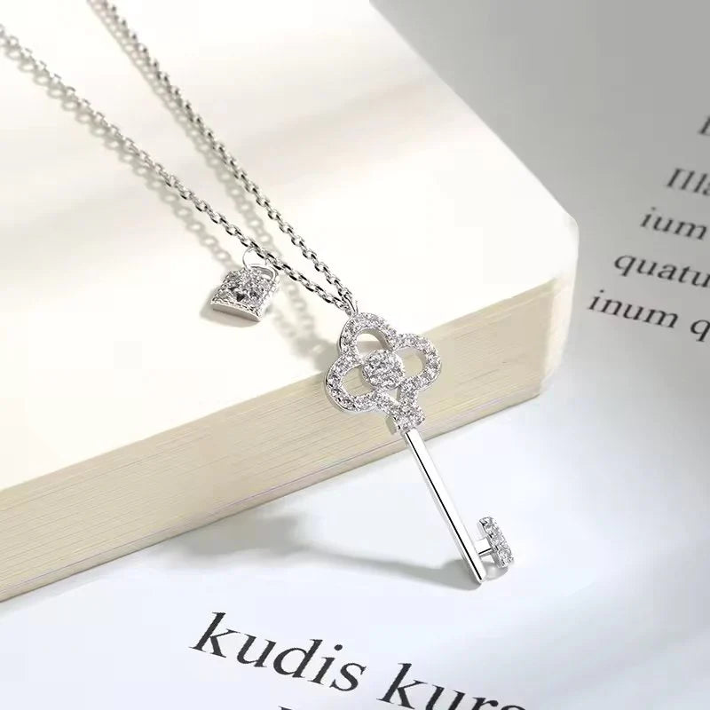 "The Key To My Heart" Necklace with Heartfelt Message Card & Luxury LED Box