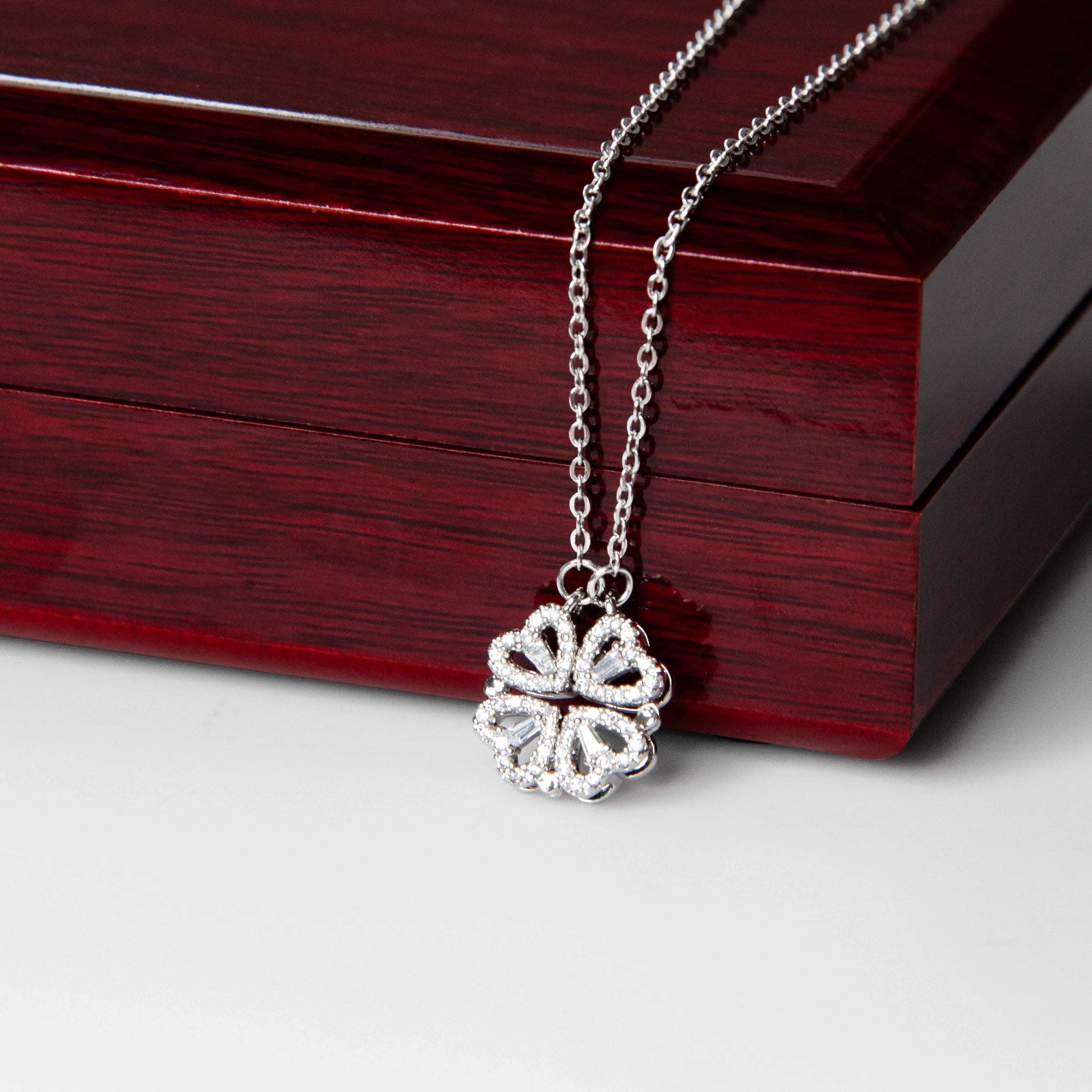 Proud To Be Your Dad - Magnetic Hearts Necklace - Gift Idea For Daughter