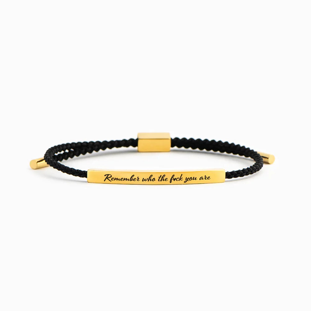 Remember Who You Are Motivational Tube Bracelet