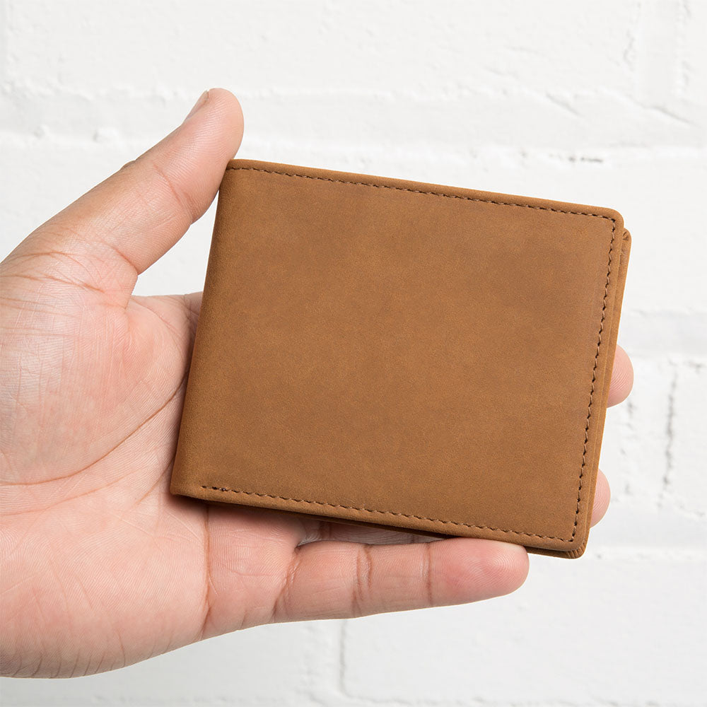 Leather Engraved Wallet - Believe Deep In Your Heart - Graduation, Birthday Gift For Son