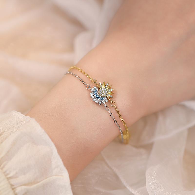 Sun and Moon Couple Bracelet Set - Anniversary Gift