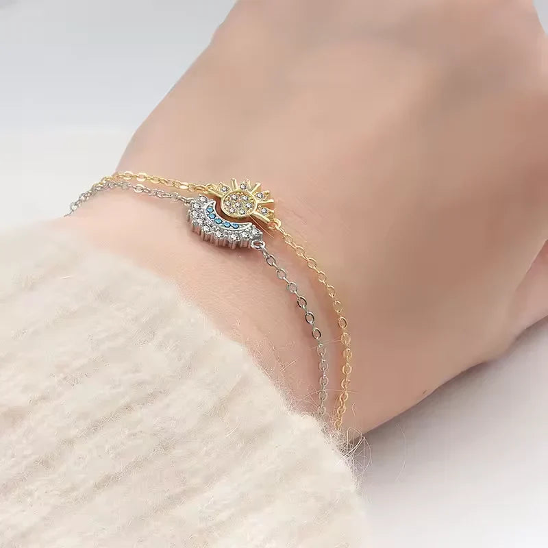 Sun and Moon Couple Bracelet Set - Anniversary Gift