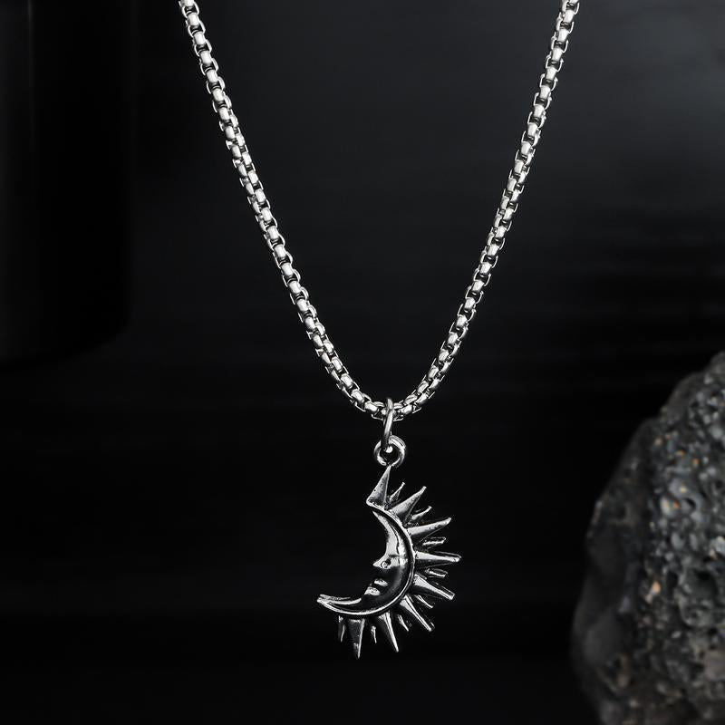 Sun Moon Matching Couple Necklace - Unique Gift for Couples