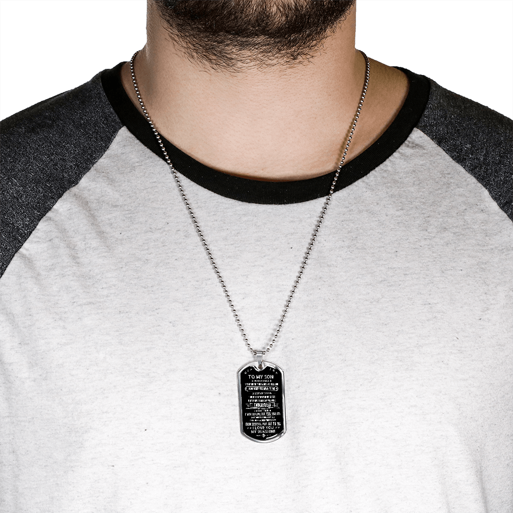 Son How Special You Are, Dog Tag Necklace Meaning Message, 18k Yellow Gold Gift For Son From Dad, Best Christmas Birthday Gift Ideas