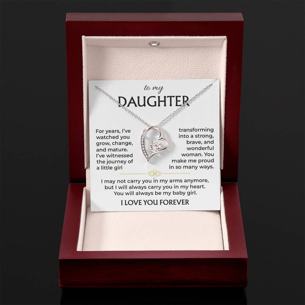 Daughter You Make Me Proud - Best Gift For Daughter - Forever Love Necklace