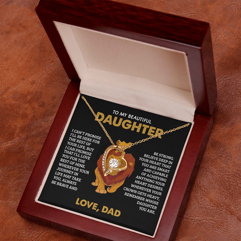 Daughter Your Journey In Life, Forever Love Necklace, Gift for Daughter from Dad