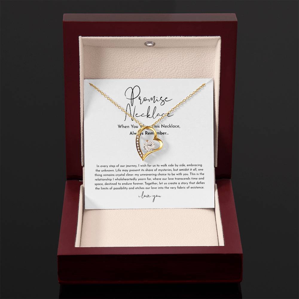 Soulmate Promise Necklace - Romantic Gift For Her - Forever Love Necklace