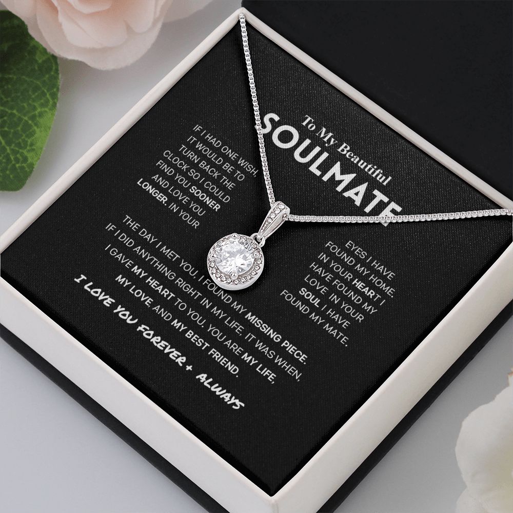 To My Beautiful Soulmate - Love You Longer - Eternal Hope Necklace