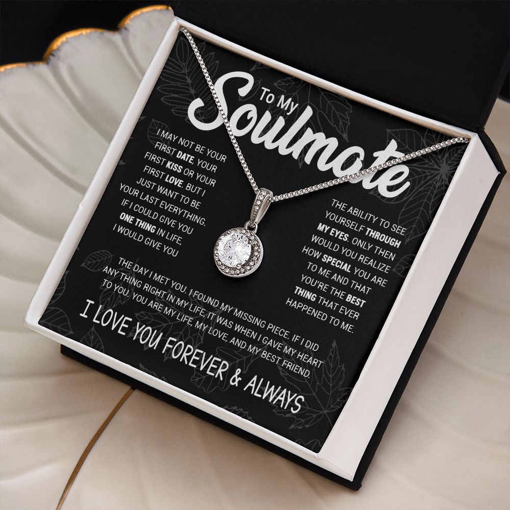 To My Beautiful Soulmate - My Missing Piece - Eternal Hope Necklace - Christmas Gift Idea